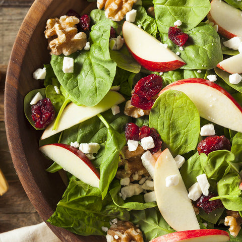 Green Salad with Dried Cranberries and Apples