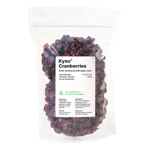 Dried Cranberries, Sweetened with Apple Juice